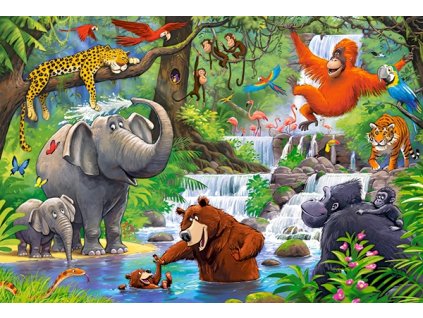 CASTORLAND Puzzle 40el. Maxi Jungle Animals - Zvířata v džungli