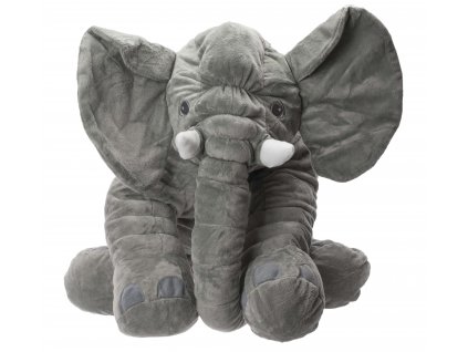 Plyšový maskot slon šedý velký 60cm