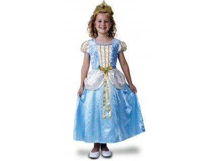Dětský kostým Princezna deluxe,modrá