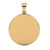 Kulatý přívěsek s gravírováním Zlatá barva VELKÝ