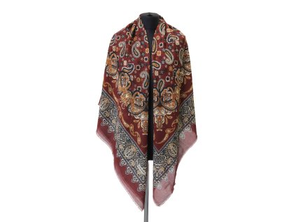 Šátek Arabeska – bordó