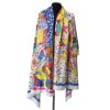 Šála - s barevným abstraktním vzorem - fixy