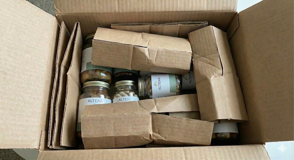 Eko výplň z kartónu v balíku