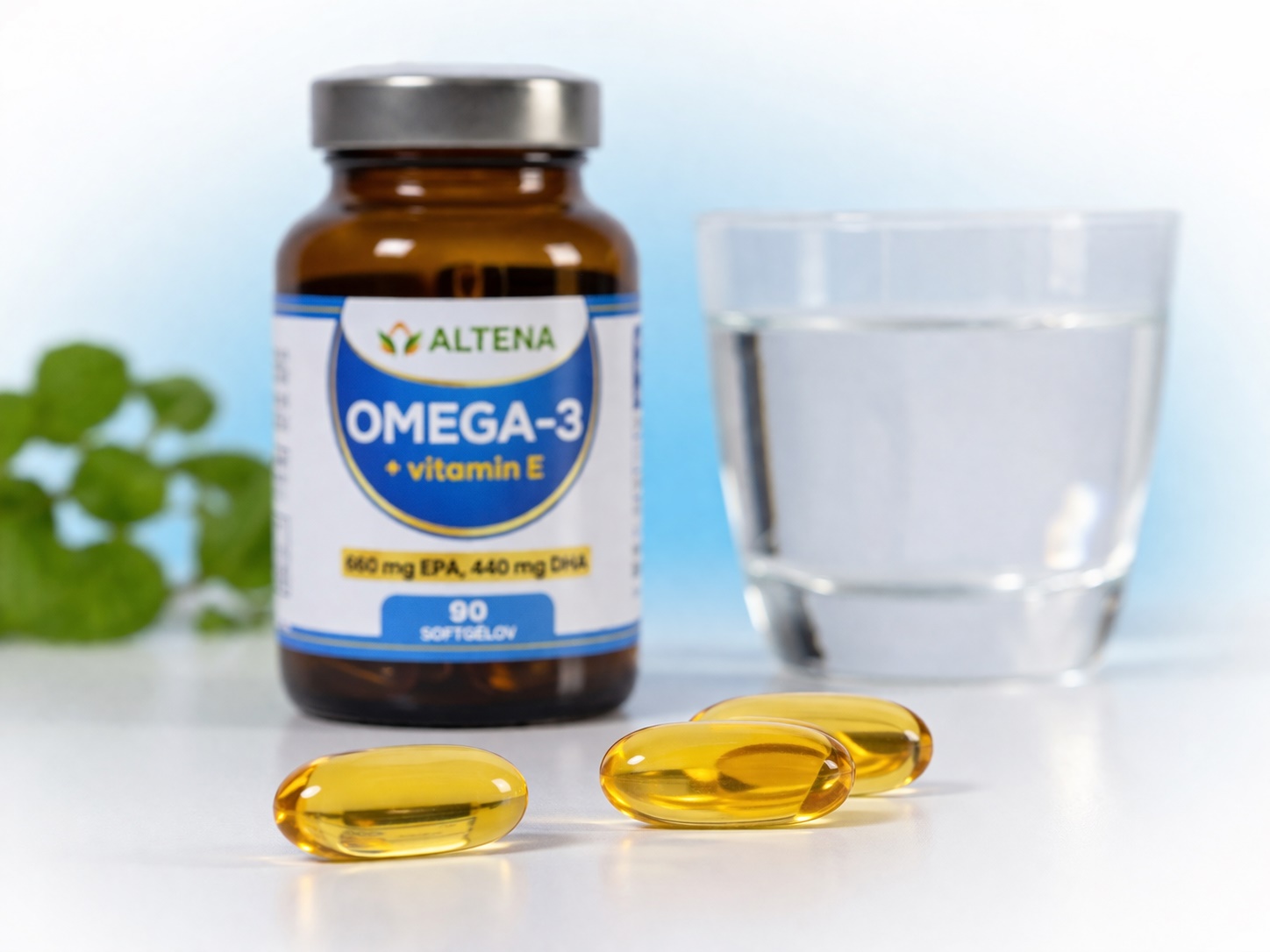 ALTENA Omega-3 — rybí olej z ančovičiek s vitamínom E