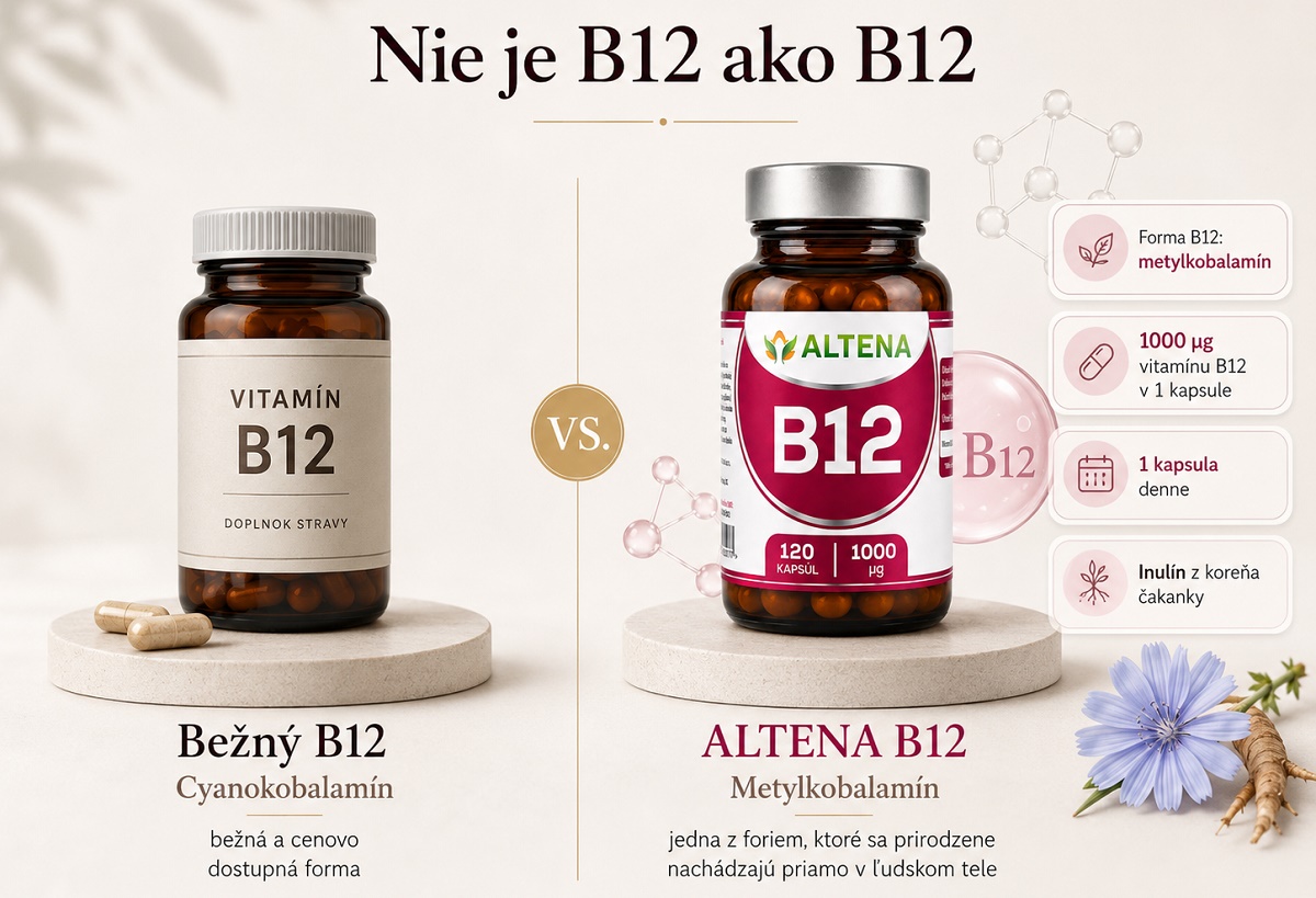 Nie je B12 ako B12 - porovnanie cyanokobalamínu a metylkobalamínu