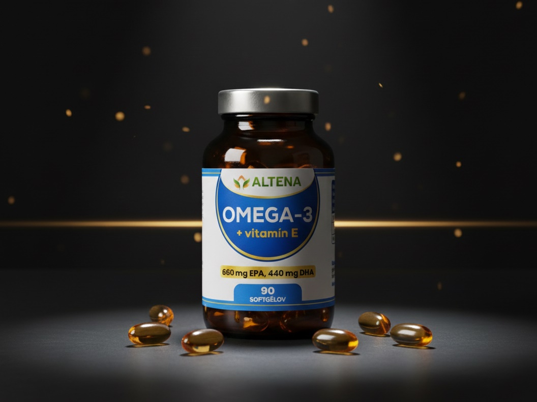 ALTENA Omega-3 + vitamín E, 90 softgélov