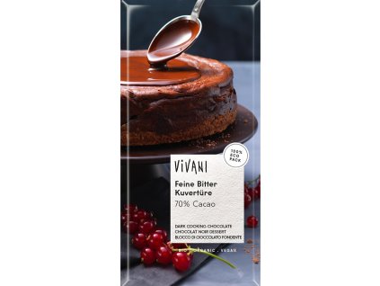 Čokoláda na varenie horká 150g bio Vivani