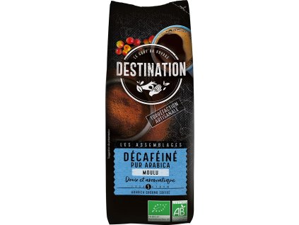 Káva bez kofeínu mletá 100% arabika 250g bio Destination
