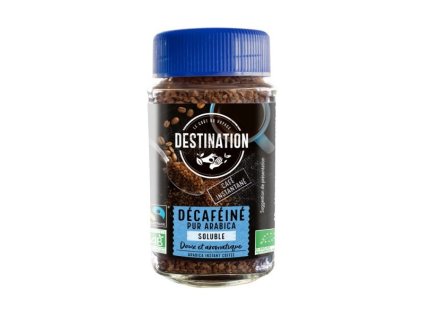 Káva bez kofeínu instantná 100% arabica 100g bio Destination