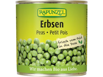 Hrášok v slanom náleve 340g BIO Rapunzel