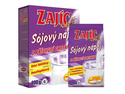 Nápoj sušený sójový smotanový Zajíc 400g Mogador