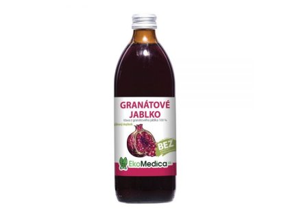 Šťava granátové jablko 100% 500ml Ekomedica