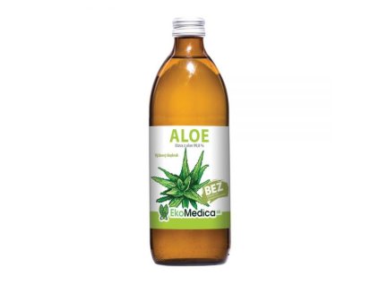 Šťava aloe vera bez dužiny 99,8% 500ml Ekomedica