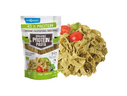 Proteínové rezance široké zo zelenej sóje 200g bio Maxsport