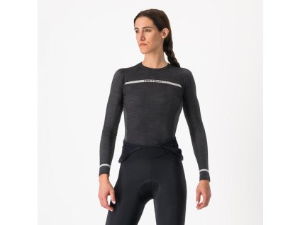 Castelli 24555 MERINO SEAMLESS W (Veľkosť SM, Farba 010 čierna)