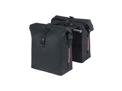 dvojita kapsa na nosic s integrovanym led svetlom kapacitou 41l a mik systemom basil soho nordlicht mik double bag v
