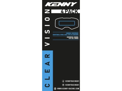 ochranne nalepky na mtb okuliare univerzalne kenny vision universel 4 pack v