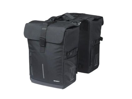 Basil MOVE MIK double bag (Farba Čierna)