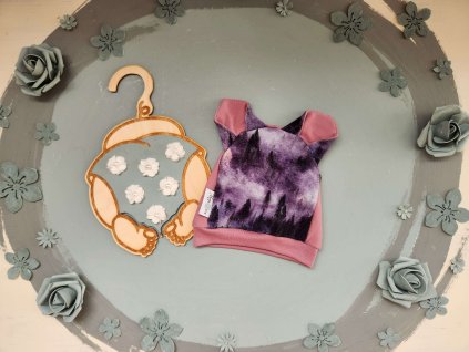 Catty Ears sapka - Mauve Forest - 12-18 hó