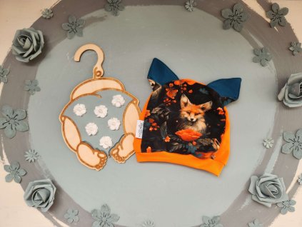 Foxy Ears sapka - Rózsás Rókák - 2-3 év