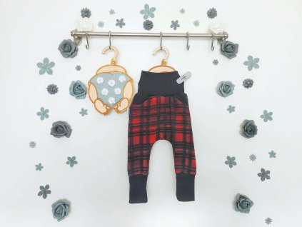 GrowLegs Hordozós nadrág - Skótkockás - 62-80