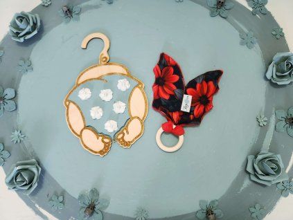 MunchieBat rágóka Red Flowers