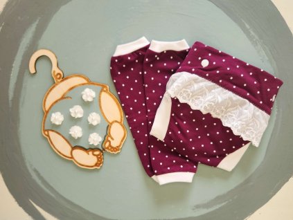 Csónakos pelenka - M méret - Little Rouge málna