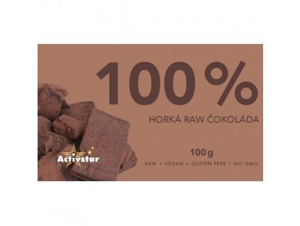 100% horká RAW čokoláda 100g