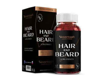 Vesantech Hair and Beard Gummies main