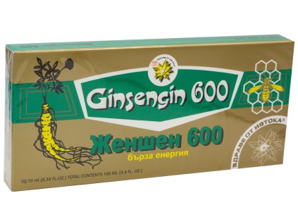 Ženšen 600 - Ginseng 600 ampule 10 x 10 ml