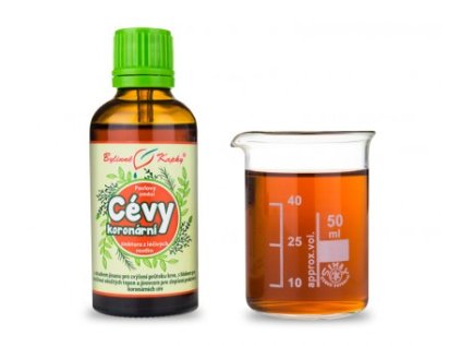 Bylinné kvapky Koronárne cievy (tinktúra) 50 ml