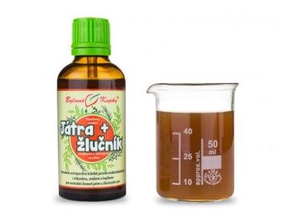 Bylinné kapky Játra a žlučník (tinktura) 50 ml