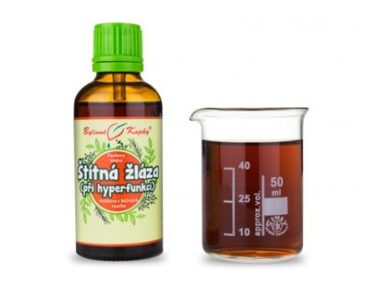 Bylinné kvapky Hyperfunkcia štítnej žľazy (tinktúra) 50 ml