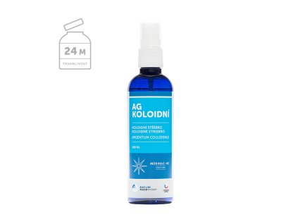 AG koloidné (koloidné striebro - koncentrácia 20 ppm) 100 ml s rozprašovačom