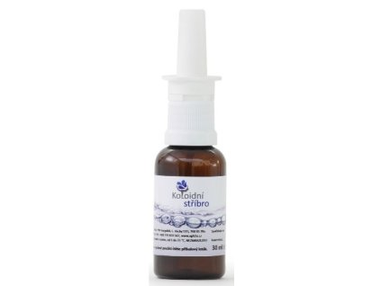 AG Koloidní stříbro sprej 30 ml 20 ppm - nosní aplikátor