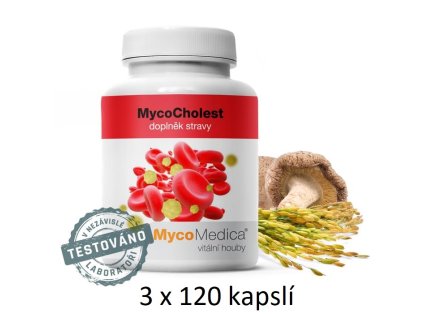 MycoMedica MycoCholest 3 x 120 kapslí - zvýhodněná nabídka