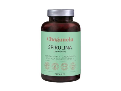 Chaganela Spirulina prémiovej kvality 730 nebo 1100 tabliet