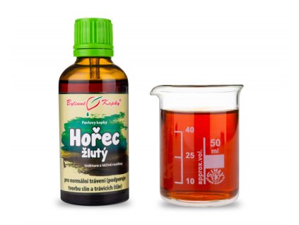 Bylinné kapky Hořec (tinktura) 50ml
