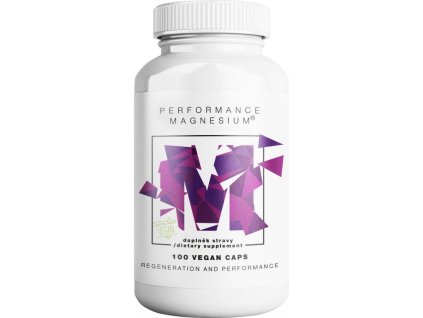 Performance Magnesium® 1000 mg, Hořčík 200 mg + Vitamín B6 P5P, 100 vegan kapslí