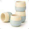 Japanese ceramic teacup set Fuji Blue (4 pieces)