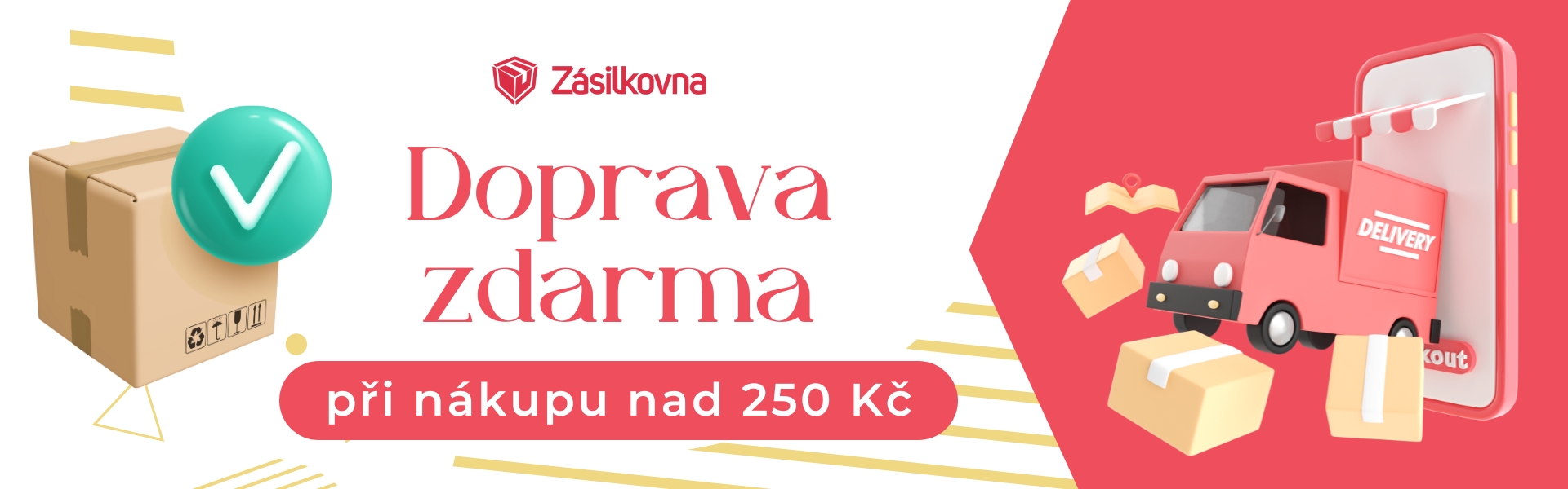 Doprava zdarma přes Zásilkovnu