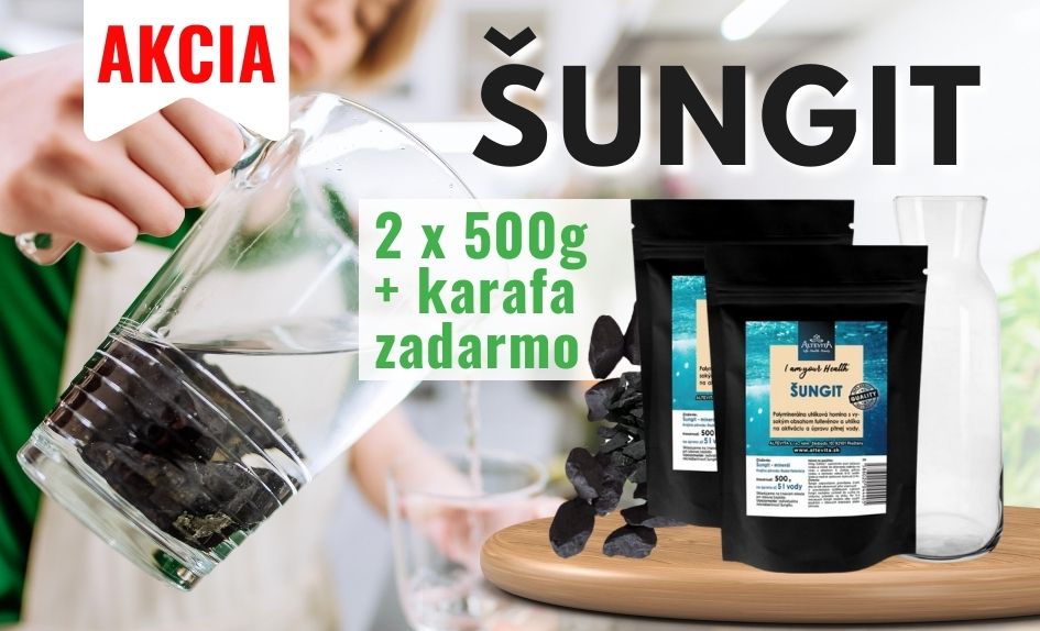 Výhodné balenie: až 1 kg šungitu + karafa ZADARMO