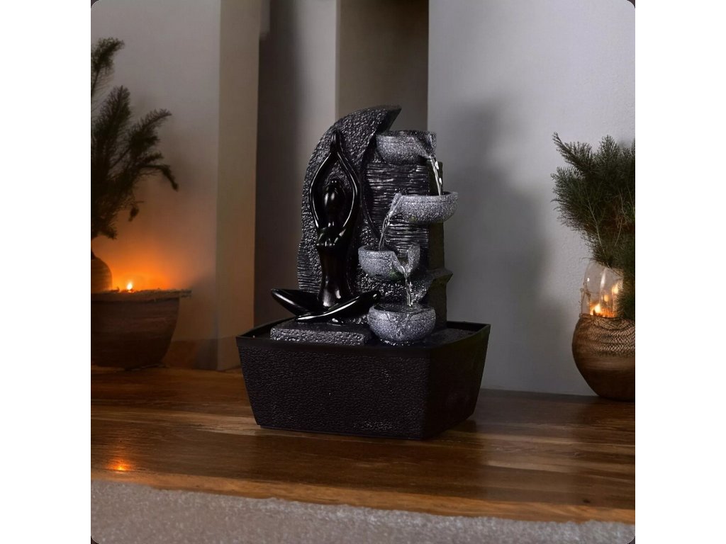 Indoor Fountain Yama Colored Light Relaxing Atmosphere Decor