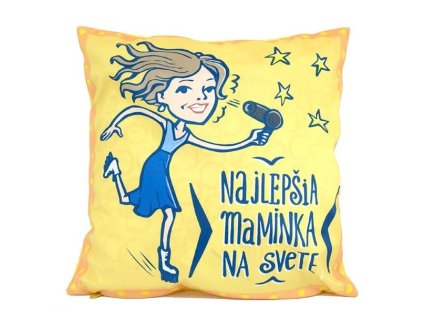 GIFTY CITY Povlak na polštářek 40x40 cm, mikroplyš, Nejlepší maminka 1ks