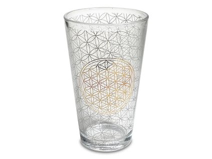 Skleněný pohár Květ života 480 ml 1 ks