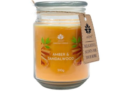 ARÔME Svíčka ve skle Amber & Sandalwood 510 g