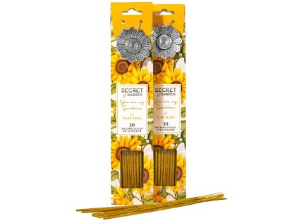 ARÔME Secret garden vonné tyčinky + kovový držiak Pure Bliss 30ks