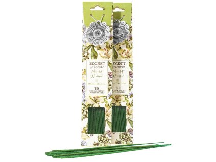 ARÔME Secret garden vonné tyčinky + kovový držiak Night Bloom 30ks