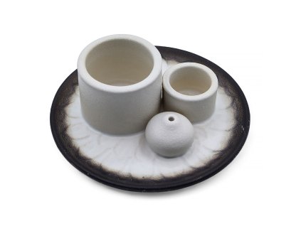 AWM Stojan na Palo Santo a Vykuřovadla - Mandala - Bílá a Šedá 1ks