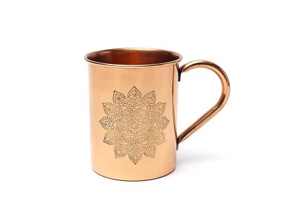 Měděný hrnek s mandalou 450ml